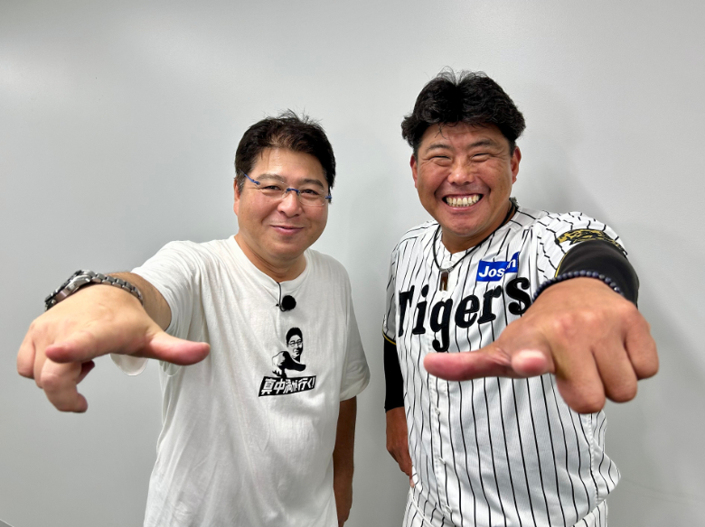 真中満と北川博敏コーチ