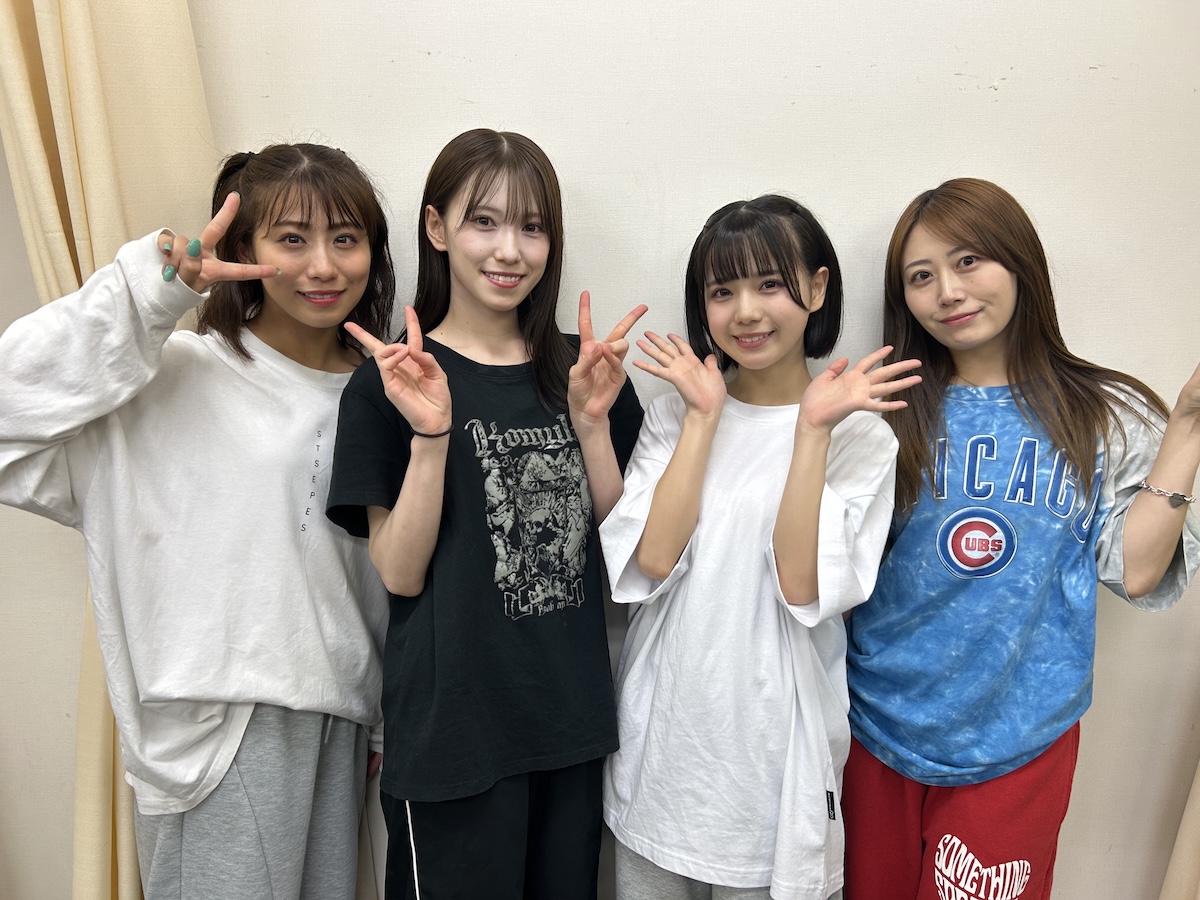 iLiFE!のあいす、TEAM SHACHIの坂本遥奈、NEO JAPONISMの辰巳さやか、LarmeRの七海花菜