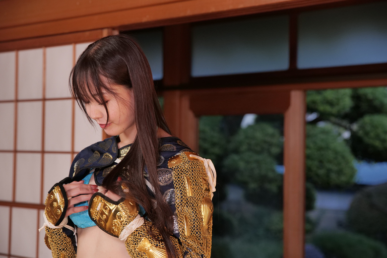 鎧美女#124 甲冑:前田利家 美女:坂元誉梨