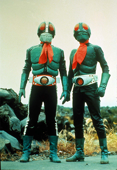 このデザインの1号(藤岡弘)2号(佐々木剛)の共闘が見られる作品は本作だけ！