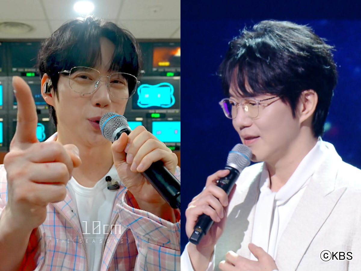 「THE SEASONS」シリーズのMC、10CM(左)とソン・シギョン(右)